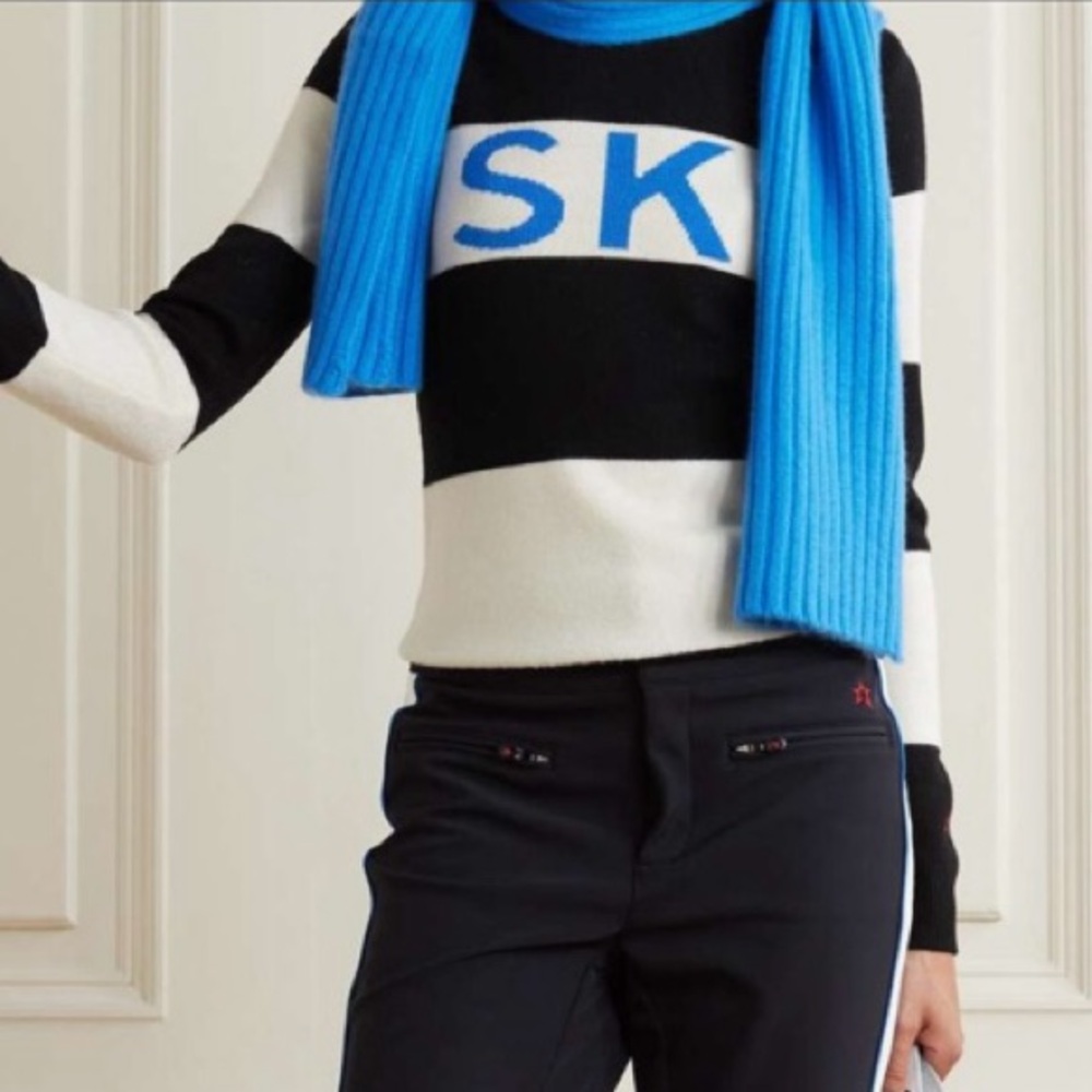 Perfect Moment Schild Merino Wool Turtleneck Ski Striped Sweater - Picture 4 of 7